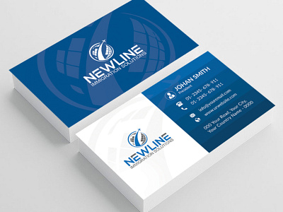 Business Card Template banner ads branding business card design flyer flyer design graphic design template