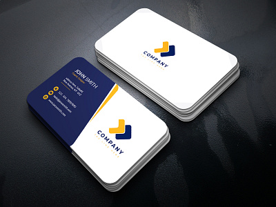 Business card design template dark business cards