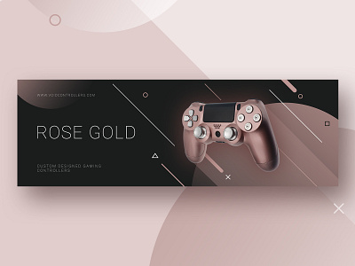 Rose Gold Custom PS5 Controller