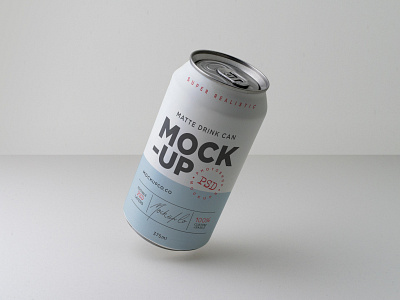 Download Matte Drink Can Mockup Bundle By Robert Wiltshire On Dribbble