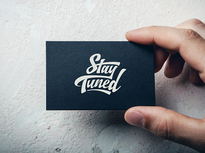 Stay Tuned Logo branding business card custom lettering custom type logo logo design monogram typography wiltshire wordmark
