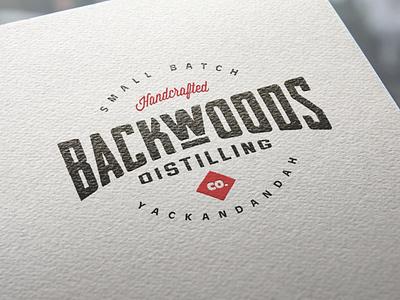 Backwoods Distilling Co Branding