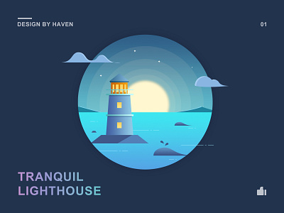 Tranquil lighthouse