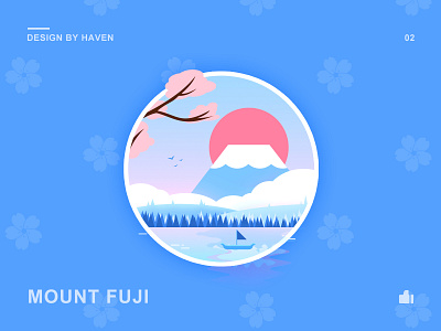 MOUNT FUJI design illustration