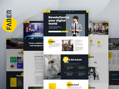 Tech Company Elementor Template Kit design elementor tech technology template ui ux website