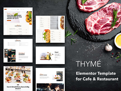 Restaurant & Cafe Elementor Template Kit