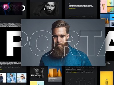 Creative Portfolio Template Kit creative design elementor portfolio template ui ux website