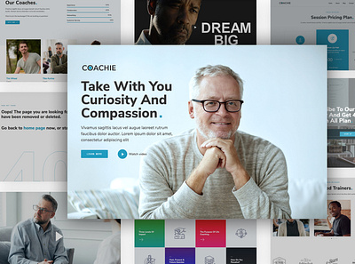 Life Coach Template Kit design elementor lifecoach template ui ux website