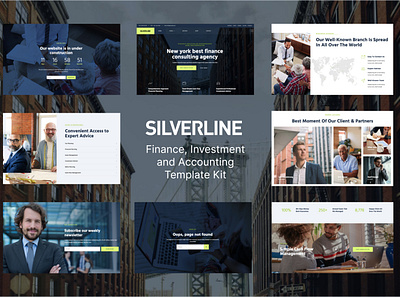 Finance & Investment Elementor Template Kit design elementor finance investment template ui ux website