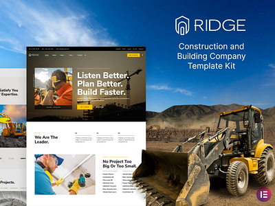 Construction & Building Company Elementor Template Kit