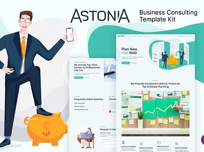 Business Consulting Elementor Template Kit business consulting design elementor template ui ux website
