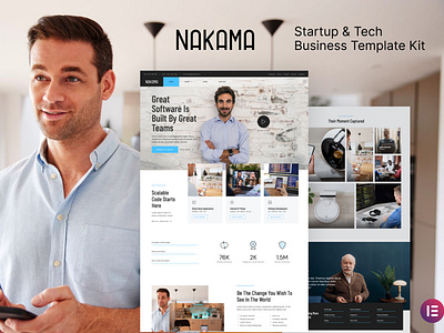 Startup & Tech Business Elementor Template Kit