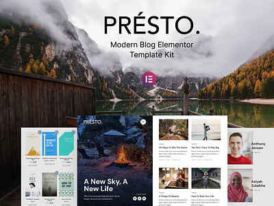 Modern Blog Elementor Template Kit