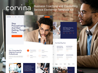 Business Coaching & Consulting Service Elementor Template Kit