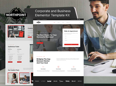 Business & Corporate Elementor Template Kit business corporate design elementor template ui ux website