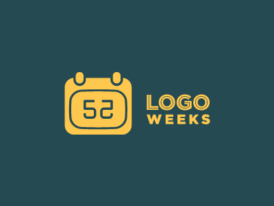 52 Logo Weeks 52 calendar design logo mark week year