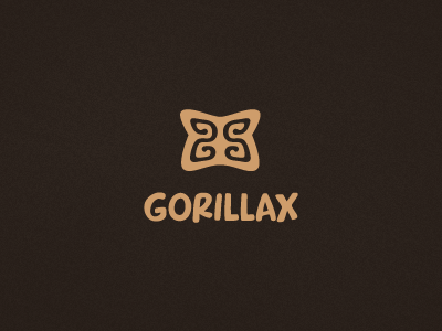 Gorillax animal design eyes face gorilla head logo s shape x