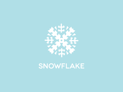 Snowflake 52 blue circular crystal design frozen geometry ice logo shape snow snowflake week white winter year