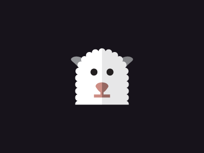 Sheep animal design ewe eyes face head shape sheep simple wool