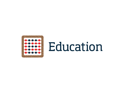 Education 52 abacus design e education frame learn logo school shape week wood year