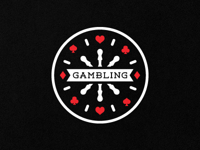 Gambling 52 black card circle circular clock design gambling game gamecards logo poker red roulette shape time week white year