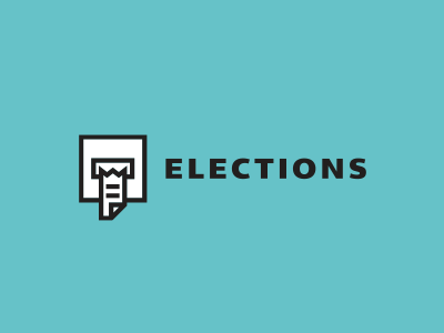 Elections 52 box design document election fold logo mouth paper politics puke shape simple tongue vote week year yuck