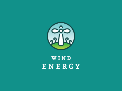 Wind Energy 52 circular cross design energy landscape logo plants power propeller shape sky week wind wind turbine year
