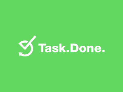 Task.Done. 52 check mark clock design job logo reload shape simple task time week year
