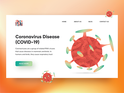 Explore 08 - Landing Page Coronavirus Disease corona corona virus coronavirus covid19 illustration landing page design landingpage pandemic portal news stayhome ui vector virus web web design website