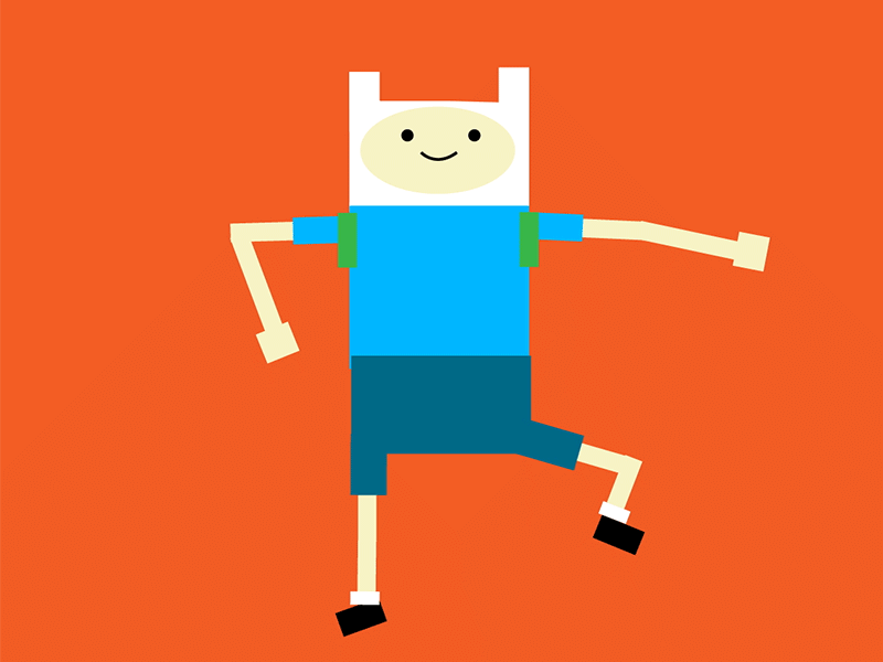 Finn the human dancing Best Mates 2d animation 2d character adventure time animation animation 2d character character animation character design finn the human fortnite motion motion graphics pixel pixel animation pixel art vector