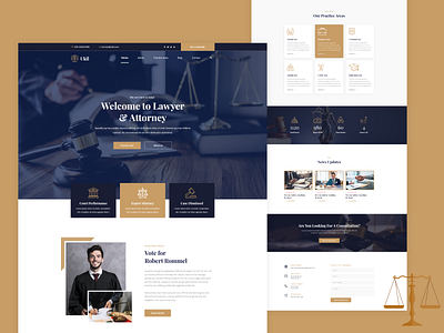 Lawyer & Attorney Landing page