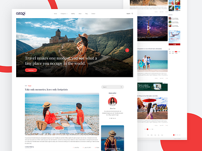Ozagi-Personal Blog Minimal Template article blog blog site blog templated branding clean enews landing page magazine minimal minimal website news app newspaper personal blog trend ui ui design uiux ux design website design