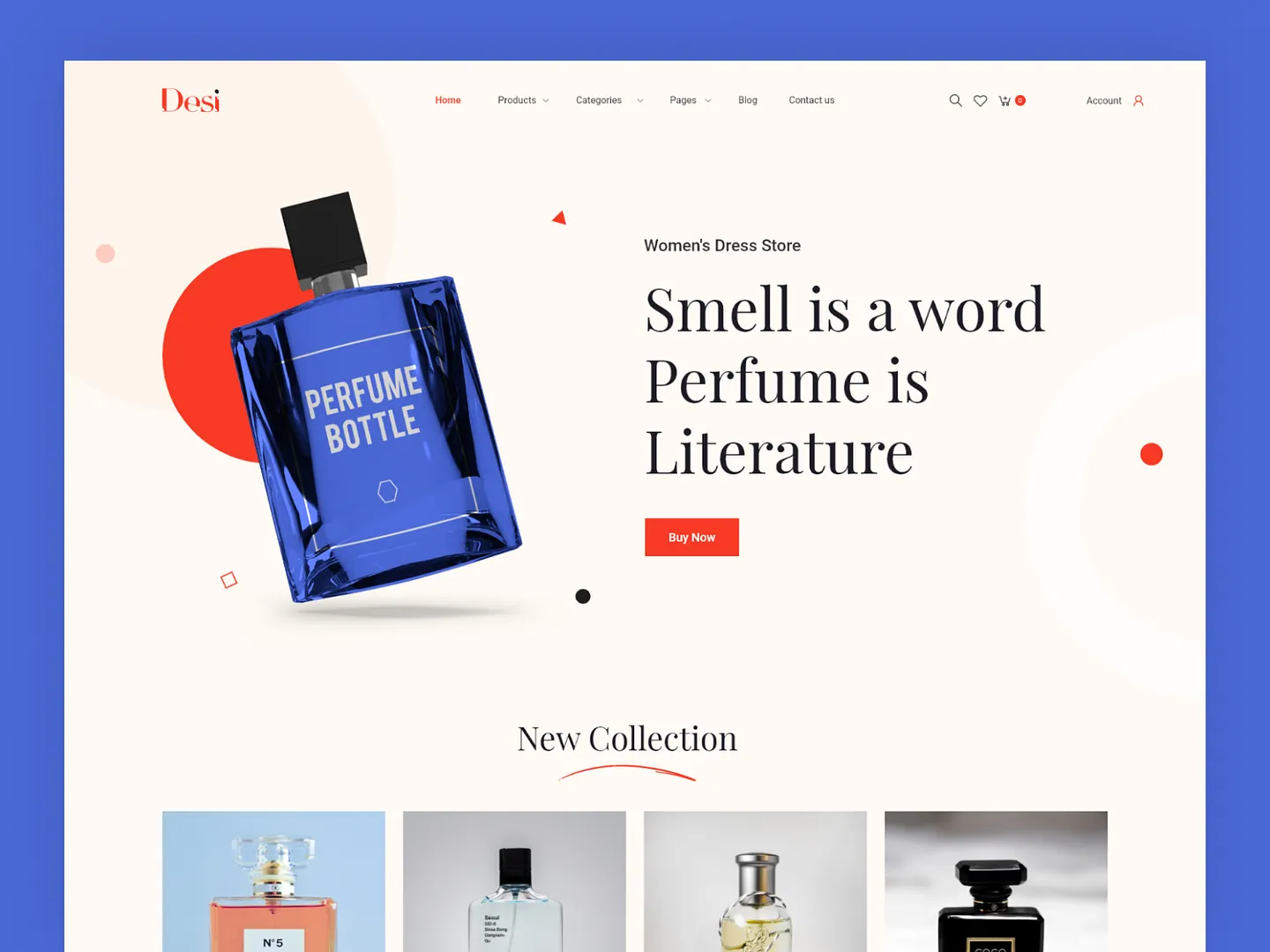 Elegant Perfume Website Design for eCommerce Success