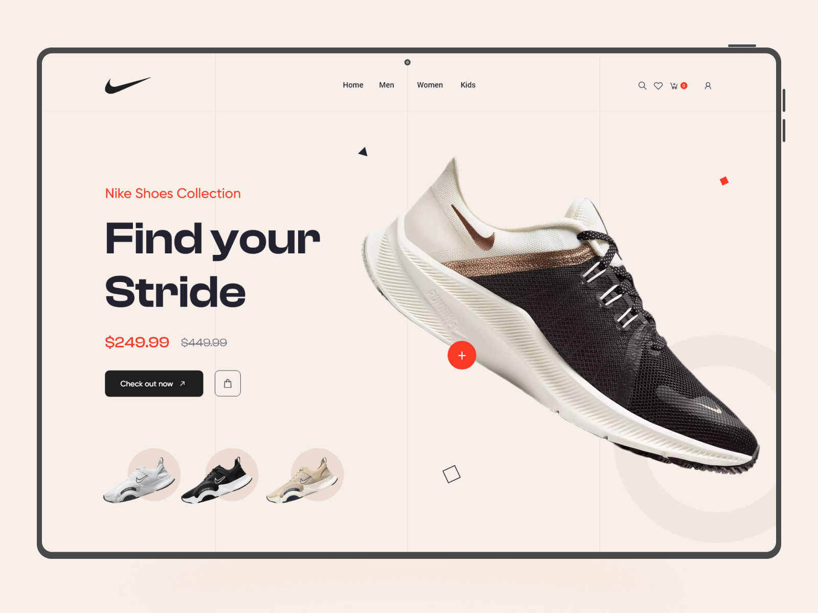 Nike Shoe Website landing page by Asib uz zaman Nahid on Dribbble