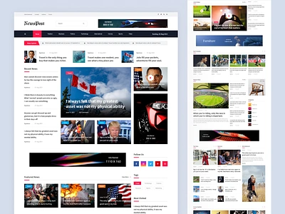 News Paper article blog blog details clean creative enews landing page design magazine minimal news newsfeed newspaper newspost personal blog podcast story ui design uiux user experience website design
