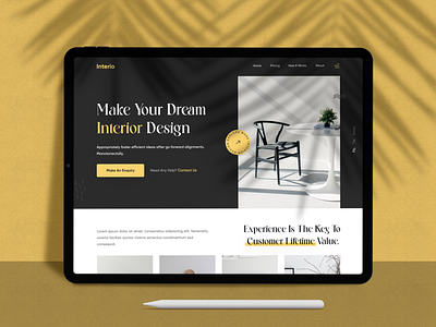 Interior Design -Website by Asib uz zaman Nahid on Dribbble