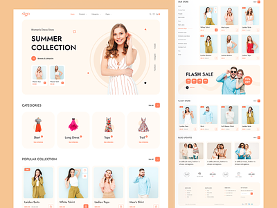 Ecommerce Fashion Website | Sign appareal apparel clean clothing brand dress ecommerce landing page men fashion minimal online shopping outfit shop store summer collection trendy ui design uiux website design winter women fashion