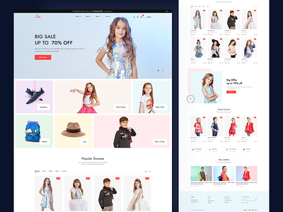 Baby Fashion ecommerce Website