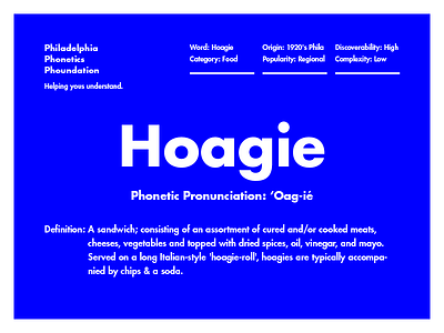 Hoagie | Philadelphia Phonetics Phoundation culture definition design hoagie philadelphia vernacular