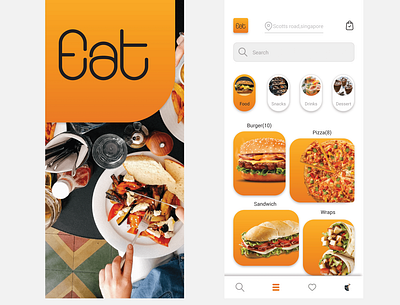 Food ordering app design app burger menu design food food app ui uidesign uidesigner uidesigning uidesignpatterns uidesigns uiinspirations ux