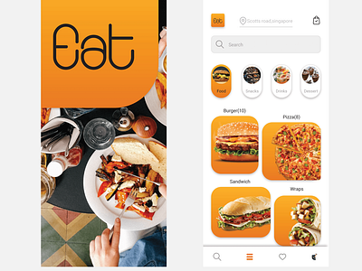 Food ordering app design app burger menu design food food app ui uidesign uidesigner uidesigning uidesignpatterns uidesigns uiinspirations ux