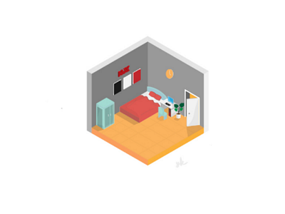 Isometric room art isometric corona adobe