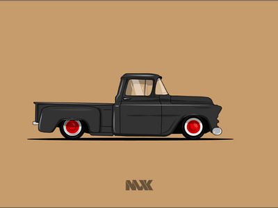 Chevy Truck '55 truck illustration custom