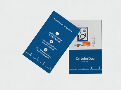 Doctors Business card adobe illustrator brandidentity branding branding and identity business card creative design illustration logo medical medical design modern