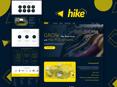 Hike Landing Page branding graphic design inspiration landing page redesign uiux web design