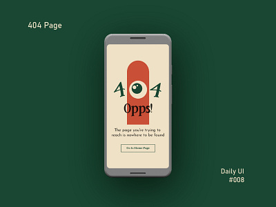 404 Page : Daily UI #008