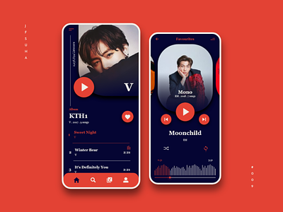 Music Player : Daily UI #009 009 android app app app design app ui clean daily ui dailyui design ios minimal mobile app music music app music player ui ux uiux ux