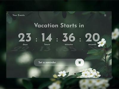 DailyUI #014 : Countdown Timer