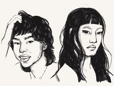 Face scketches #1 drawing portraits procreate sketches