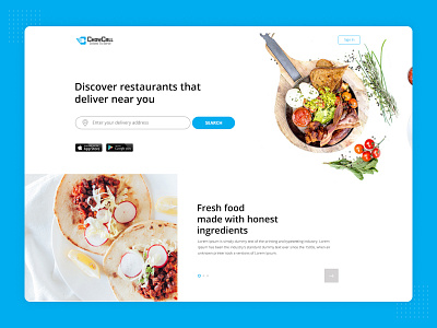 Food Delivery - Web Design ui design web design